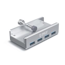   Orico 4in1 Hub 4xUSB-A 3.0, USB-A/USB-A kábellel, 100 cm, ezüst