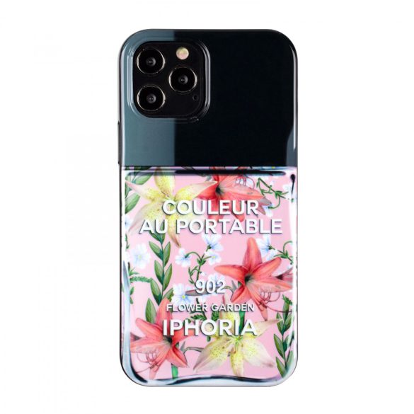 Iphoria iPhone 12 12 Pro Nailpolish Flower Garden hátlap, tok, mintás, színes