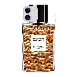   Iphoria iPhone 12/12 Pro Parfum au Portable Golden Chains hátlap, tok, mintás, arany