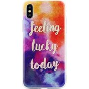   Pattern (feeling lucky today) Samsung Galaxy J6 Plus (2018) mintás, hátlap, tok, színes