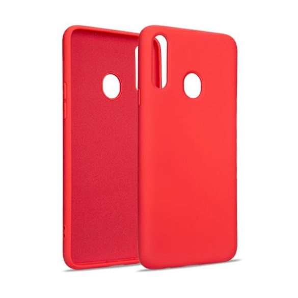 Silicone Case Samsung Galaxy A20s szilikon hátlap, tok, piros