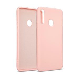 Silicone Case Samsung Galaxy A20s szilikon hátlap, tok, rozé arany