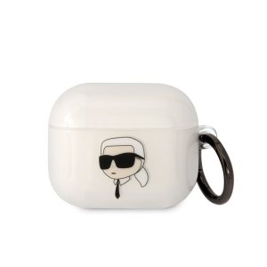 Karl Lagerfeld 3D Logo NFT Karl Head TPU Case AirPods 3 (KLA3HNIKTCT) tok, fehér