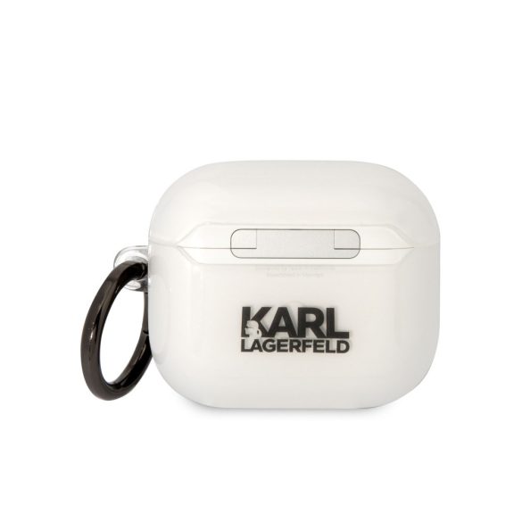 Karl Lagerfeld 3D Logo NFT Karl Head TPU Case AirPods 3 (KLA3HNIKTCT) tok, fehér