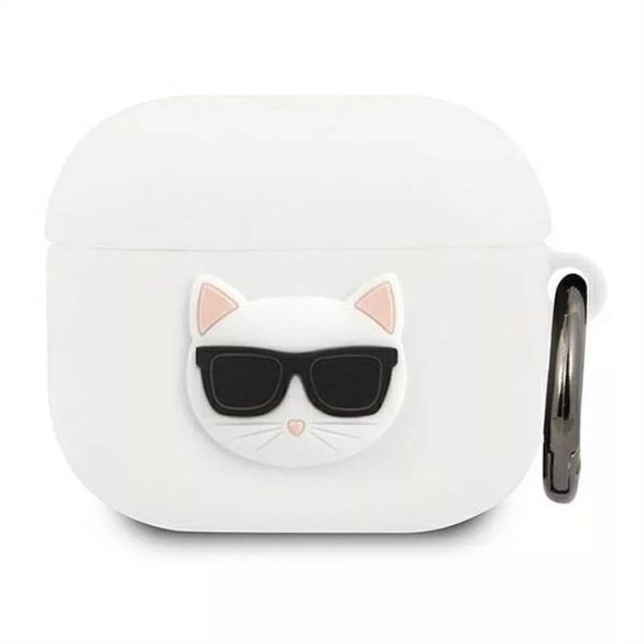 Karl Lagerfeld Apple Airpods 3 Silicone Choupette (KLACA3SILCHWH) tok, fehér