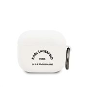   Karl Lagerfeld Airpods 3 Rue St Guillaume (KLACA3SILRSGWH) tok, fehér