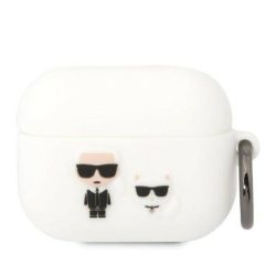   Karl Lagerfeld Airpods Pro Silicone Karl & Choupette (KLACAPSILKCW) tok, fehér