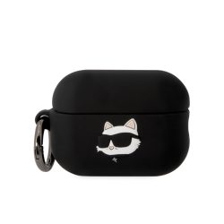   Karl Lagerfeld Airpods Pro 2 Silicone Choupette Head 3D tok, fekete