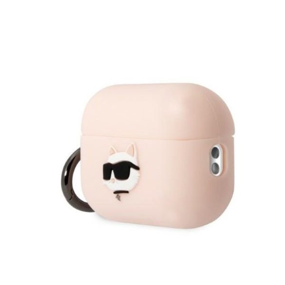 Karl Lagerfeld Airpods Pro 2 Silicone Choupette Head 3D (KLAP2RUNCHP) tok, rózsaszín