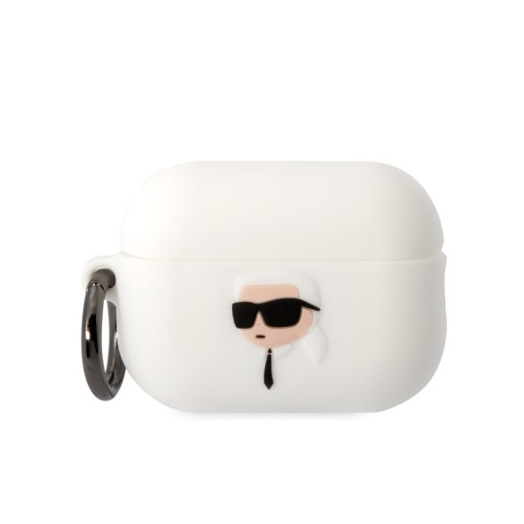 Karl Lagerfeld Airpods Pro 2 Silicone Karl Head 3D (KLAP2RUNIKH) tok, fehér