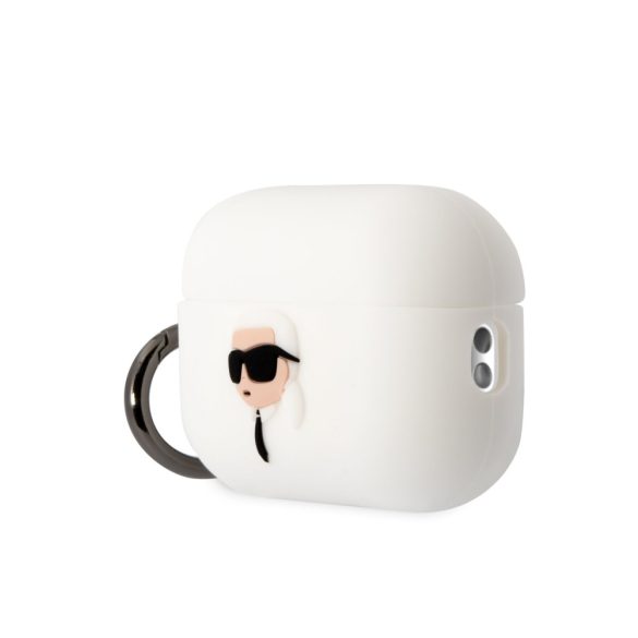 Karl Lagerfeld Airpods Pro 2 Silicone Karl Head 3D (KLAP2RUNIKH) tok, fehér