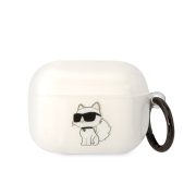   Karl Lagerfeld 3D Logo NFT Choupette TPU Case Airpods Pro (KLAPHNCHTCT) tok, fehér