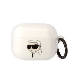   Karl Lagerfeld 3D Logo NFT Karl Head TPU Case AirPods Pro (KLAPHNIKTCT) tok, fehér