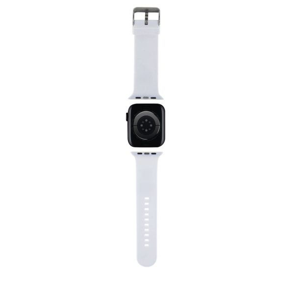 Karl Lagerfeld Karl and Choupette Head NFT Watch Strap (KLAWLSLKCNH) Apple Watch 42/44/45/49 mm szilikon óraszíj, fehér