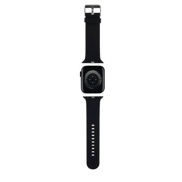 Karl Lagerfeld Karl and Choupette Head NFT Watch Strap (KLAWLSLKCNK) Apple Watch 42/44/45/49 mm szilikon óraszíj, fekete