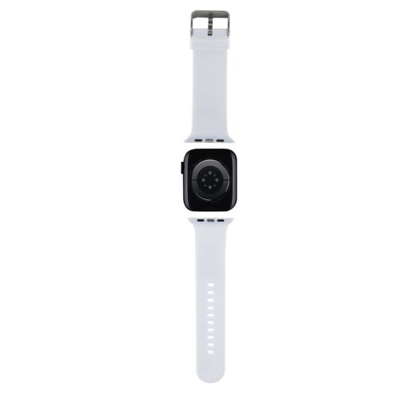 Karl Lagerfeld Karl and Choupette Head NFT Watch Strap (KLAWMSLKCNH) Apple Watch 38/40/41 mm szilikon óraszíj, fehér