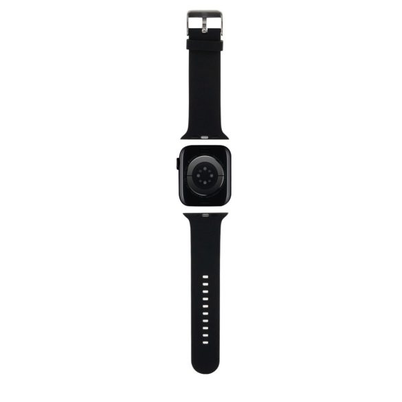 Karl Lagerfeld Karl and Choupette Head NFT Watch Strap (KLAWMSLKCNK) Apple Watch 38/40/41 mm szilikon óraszíj, fekete