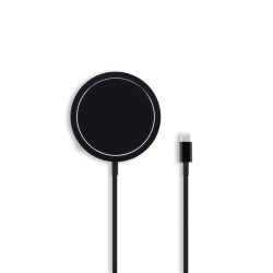   Karl Lagerfeld Ikonik NFT MagSafe Wireless Charger (KLCBMKIOTTGK) MagSafe kompatibilis vezeték nélküli töltő, 15W, fekete