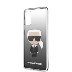   Karl Lagerfeld Samsung Galaxy A41 Ikonik Full Body (KLHCA41TRDFKBK) hátlap, tok, fekete