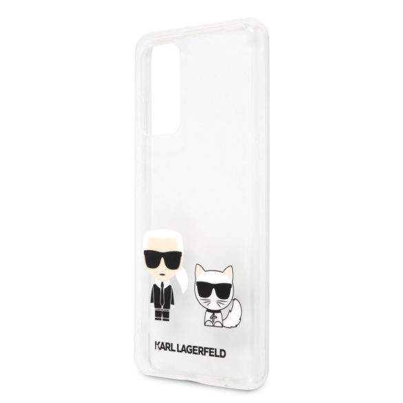 Karl Lagerfeld Samsung Galaxy A72 Karl & Choupette (KLHCA72CKTR) hátlap, tok, átlátszó