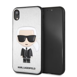   Karl Lagerfeld iPhone Xs Max Ikonik Karl hátlap, tok, ezüst