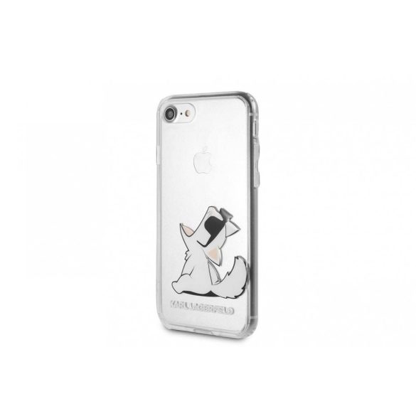 Karl Lagerfeld Fun Choupette Glasses Hard iPhone 6/6S/7/8/SE (2020) (KLHCI8CFNRC) hátlap, tok, átlátszó