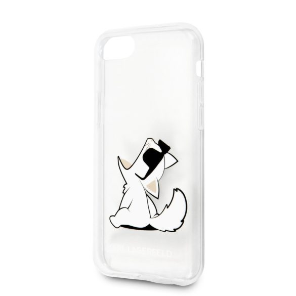 Karl Lagerfeld Fun Choupette Glasses Hard iPhone 6/6S/7/8/SE (2020) (KLHCI8CFNRC) hátlap, tok, átlátszó