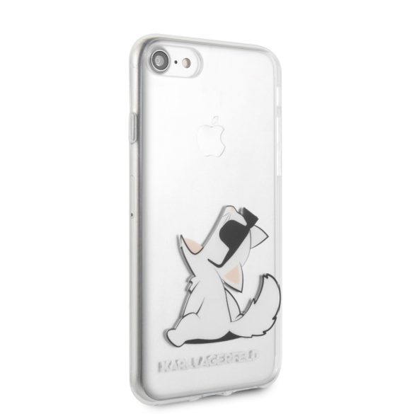 Karl Lagerfeld Fun Choupette Glasses Hard iPhone 6/6S/7/8/SE (2020) (KLHCI8CFNRC) hátlap, tok, átlátszó