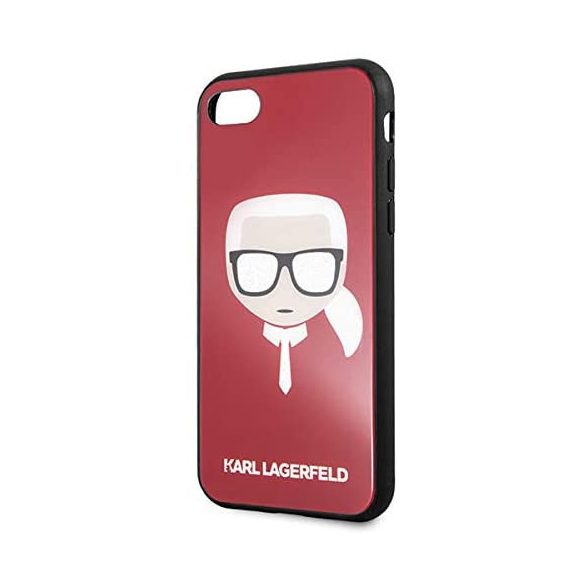 Karl Lagerfeld Iconic Karl"s Head iPhone 6/6S/7/8/SE (2020) (KLHCI8DLHRE) hátlap, tok, piros