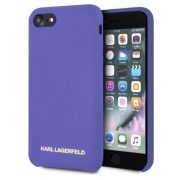   Karl Lagerfeld iPhone 7/8 Silicone Case Soft Touch (KLHCI8SLVOG) hátlap, tok, lila