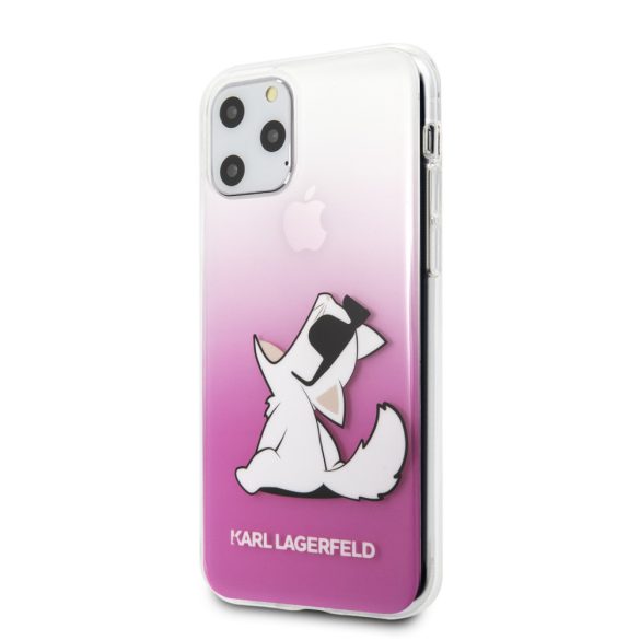 Karl Lagerfeld iPhone 11 Pro Fun Choupette Hard (KLHCN58CFNRCPI) hátlap, tok, rózsaszín