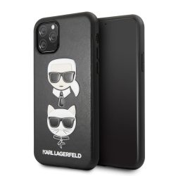   Karl Lagerfeld iPhone 11 Pro Karl and Choupette hátlap, tok, fekete