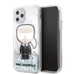   Karl Lagerfeld iPhone 11 Pro Liquid Glitter Karl Iconic hátlap, tok, színes