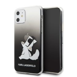   Karl Lagerfeld iPhone 11 Fun Choupette Hard hátlap, tok, fekete