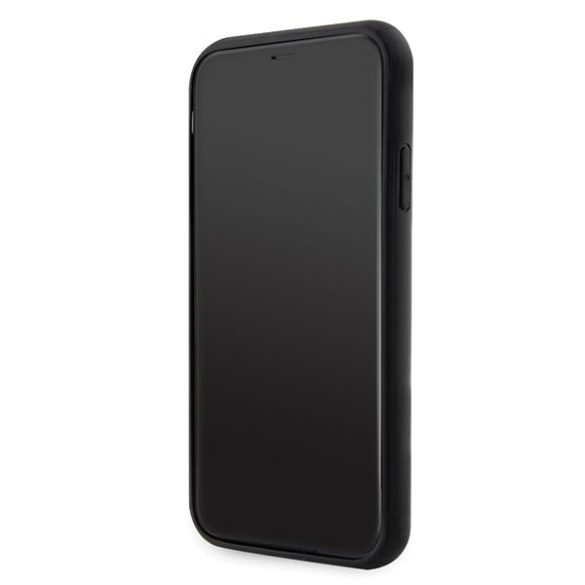 Karl Lagerfeld iPhone 11/XR Glitter Choupette (KLHCN61G2CPK) hátlap, tok, fekete