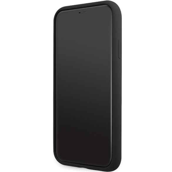 Karl Lagerfeld iPhone 11/Xr Silicone Signature (KLHCN61SKSVGK) hátlap, tok, fekete