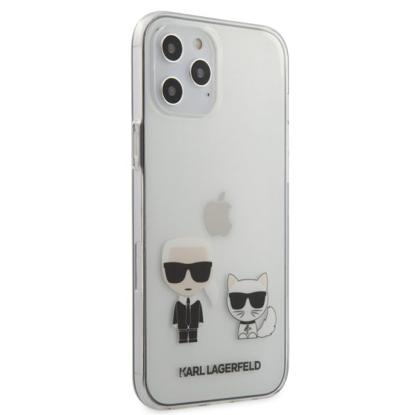 Karl Lagerfeld iPhone 12 Pro Max Karl & Choupette Full Body (KLHCP12LCKTR) hátlap, tok, átlátszó