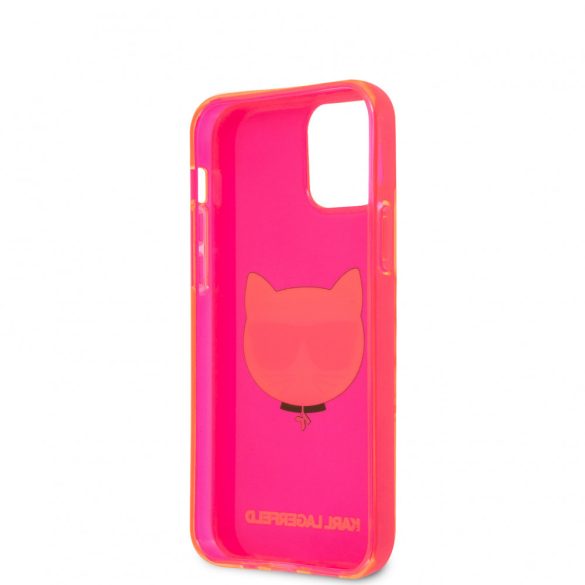 Karl Lagerfeld iPhone 12 Mini Choupette Head (KLHCP12SCHTRP) hátlap, tok, rózsaszín