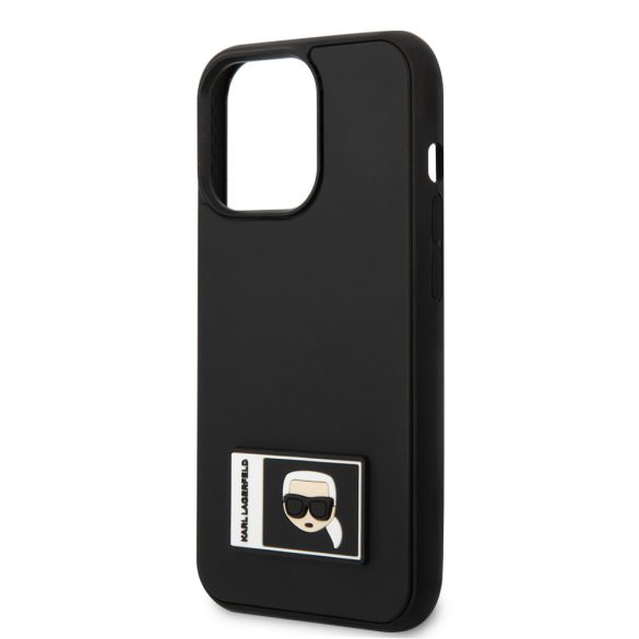 Karl Lagerfeld iPhone 13 Pro Iconic Patch (KLHCP13L3DKPK) hátlap, tok, fekete