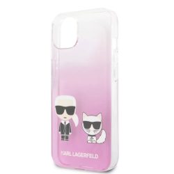   Karl Lagerfeld iPhone 13 Pro Karl & Choupette Full Body (KLHCP13LCKTRP) hátlap, tok, rózsaszín