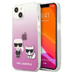   Karl Lagerfeld iPhone 13 Karl & Choupette Full Body hátlap, tok, rózsaszín
