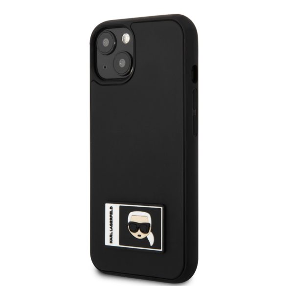 Karl Lagerfeld iPhone 13 Mini Iconic Patch (KLHCP13S3DKPK) hátlap, tok, fekete