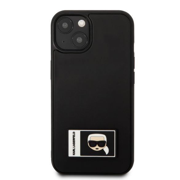 Karl Lagerfeld iPhone 13 Mini Iconic Patch (KLHCP13S3DKPK) hátlap, tok, fekete