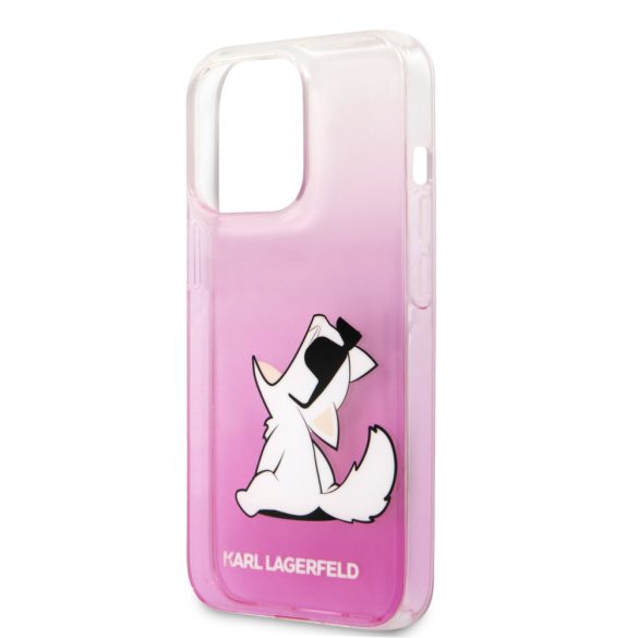 Karl Lagerfeld iPhone 13 Pro Max Fun Choupette Hard (KLHCP13XCFNRCPI) hátlap, tok, rózsaszín