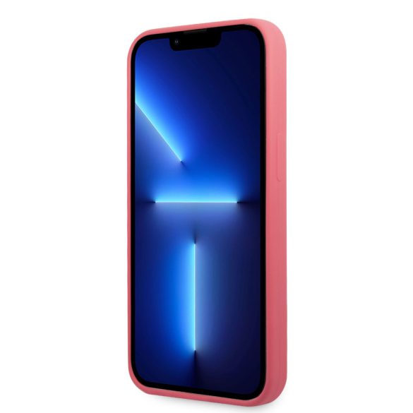 Karl Lagerfeld iPhone 13 Pro Max Silicone Plaque (KLHCP13XSLMP1PI) hátlap, tok, rózsaszín