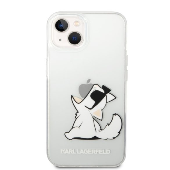 Karl Lagerfeld iPhone 14 Plus Choupette Fun (KLHCP14MCFNRC) hátlap, tok, átlátszó