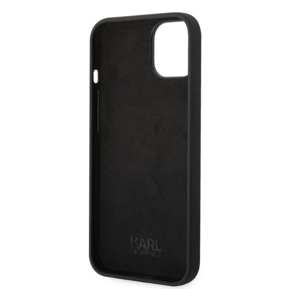 Karl Lagerfeld iPhone 14 Plus Silicone RSG (KLHCP14MSRSGRCK) hátlap, tok, fekete