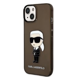   Karl Lagerfeld IML Ikonik NFT Case iPhone 14 (KLHCP14SHNIKTCK) hátlap, tok, átlátszó-fekete