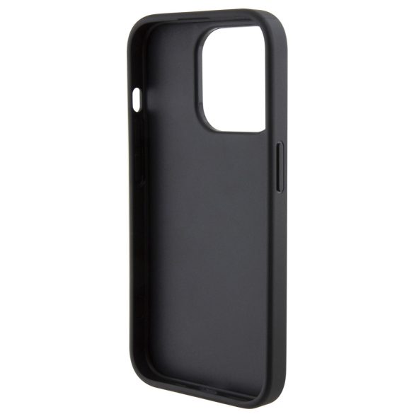 Karl Lagerfeld PU Quilted Pattern Case iPhone 15 Pro (KLHCP15SPQKPMK) hátlap, tok, fekete