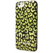   Karl Lagerfeld iPhone 6/6S Camouflage Leopard (KLHCP6CAYE) hátlap, tok, sárga